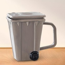 Coffee Cup Recycling Bin Cup Creative with Lid Water Tea Cup