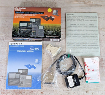Sharp OZ-892 Organizer Link II Software Cbl CE-133T for OZ-7000 8000 600 ZQ-5000