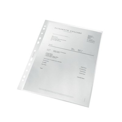 4791 Prospekthülle recycle - A4, PP, genarbt, dokumentenecht, farblos, 100 St.