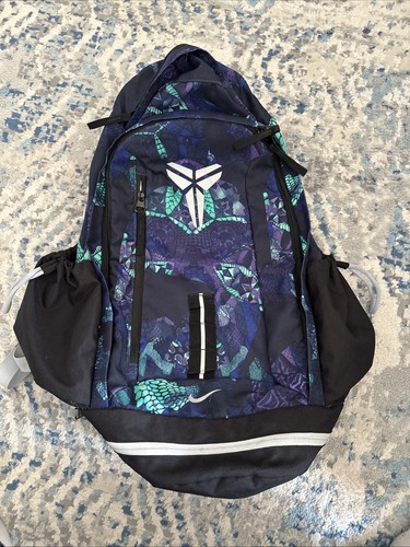 Nike Elite Kobe Mamba Basketball Blue/Green Snake Skin Backpack