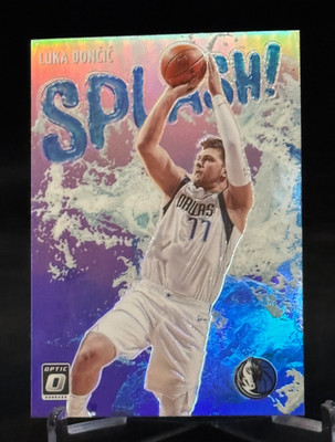 2021-22 Panini Donruss Optic Splash! Holo Purple #4 Luka Doncic