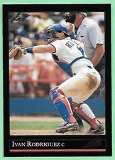 1992 Leaf Series 1 Gold Edition Ivan Rodriguez #194 Texas Rangers👍