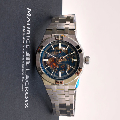 2025 MAURICE LACROIX AIKON SKELETON AI6008-SS00F-031-C UNWORN, Box, Papers