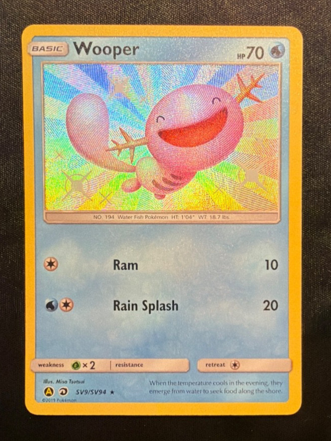 Pokémon Hidden Fates Wooper SV9/SV94 NM