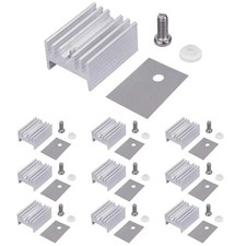 10 Packs TO-220 Aluminum Heatsink  Insulator/Mounting Kits for TO-220 MOSFET Tr