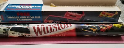 1991 New Vintage Nascar Winston Cup Calendar + Box. Reynolds Tobacco 16 in. Car