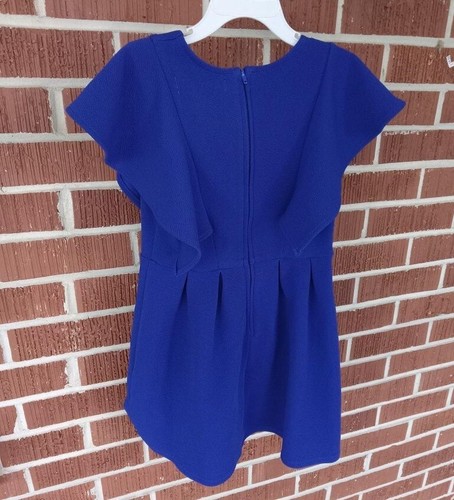 Poppies & Roses blue dress girl size 7 - Picture 4 of 4