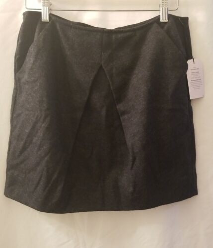 CAbi Devil Wears Prada ANDY Pleated Skirt Sz 6 Gray Wool Blend