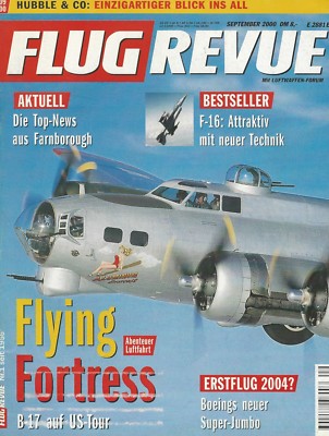 FLUG REVUE 9/2000 Bombardier Global Express - Lockheed Martin F-16 -Boeing B-17G