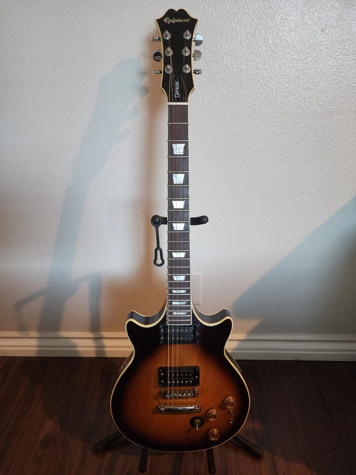 Gibson Epiphone Genesis Electric Guitar Custom 1979 Double Cutaway w/Hard Case - Image 3 of 4