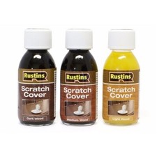 Rustins  Scratch Cover Masks Surface Scratches Dark Light Medium 125ML  300ML