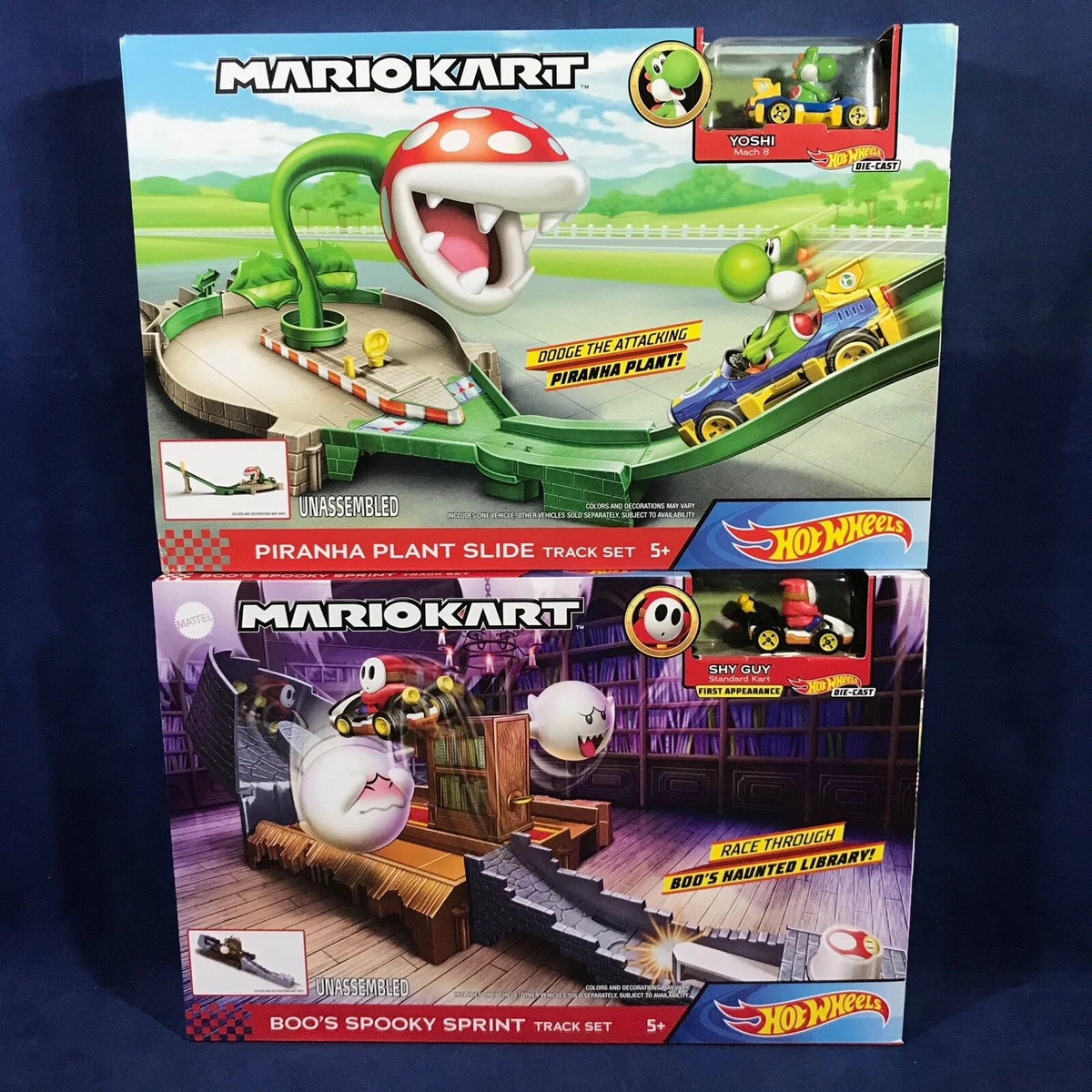PIRANHA PLANT SLIDE BOO S SPOOKY SPRINT MarioKart Car Track Set
