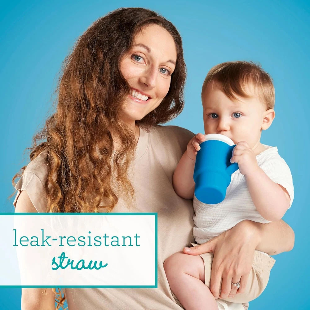 Tumbler Leak-Resistant Straw Toddler Handle 9oz Ocean Easy Clean Hydration Sippy