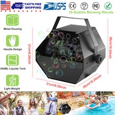 Automatic Bubble Machine Maker Auto Blower DJ Party Stage 5000 Bubbles /Minute
