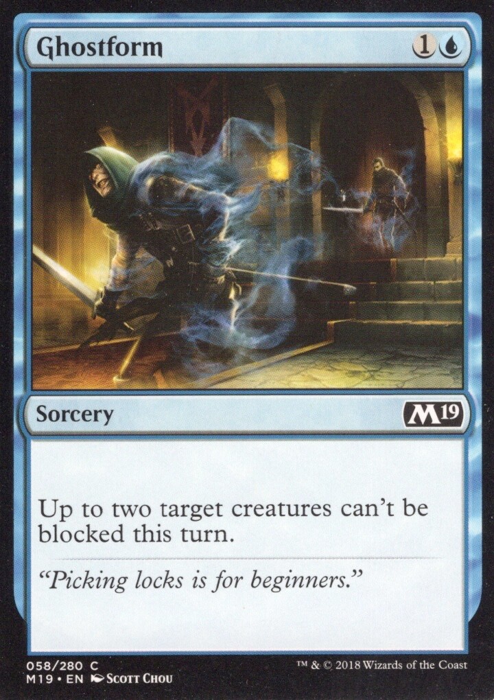 GHOSTFORM 058/280 CORE SET 2019 M19 MTG MAGIC NM