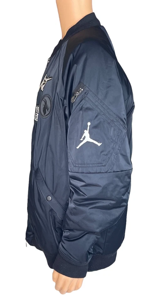 Men's Jordan Sportswear Greatest J-1 Bomber Jacket AV5998-010 Black Size XXL - Image 3 of 4