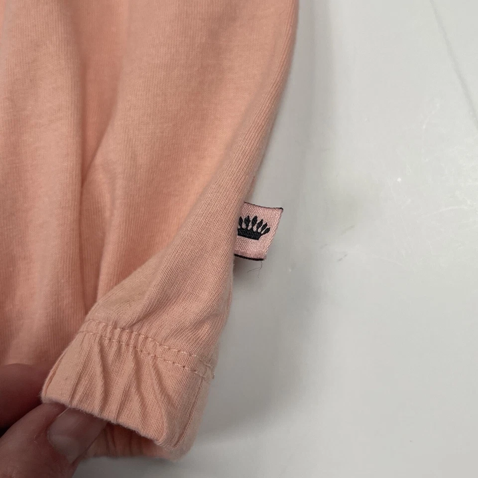 Juicy Couture Kids Girls Pink T-Shirt Glitter Logo Size M 8/10 - Image 3 of 4