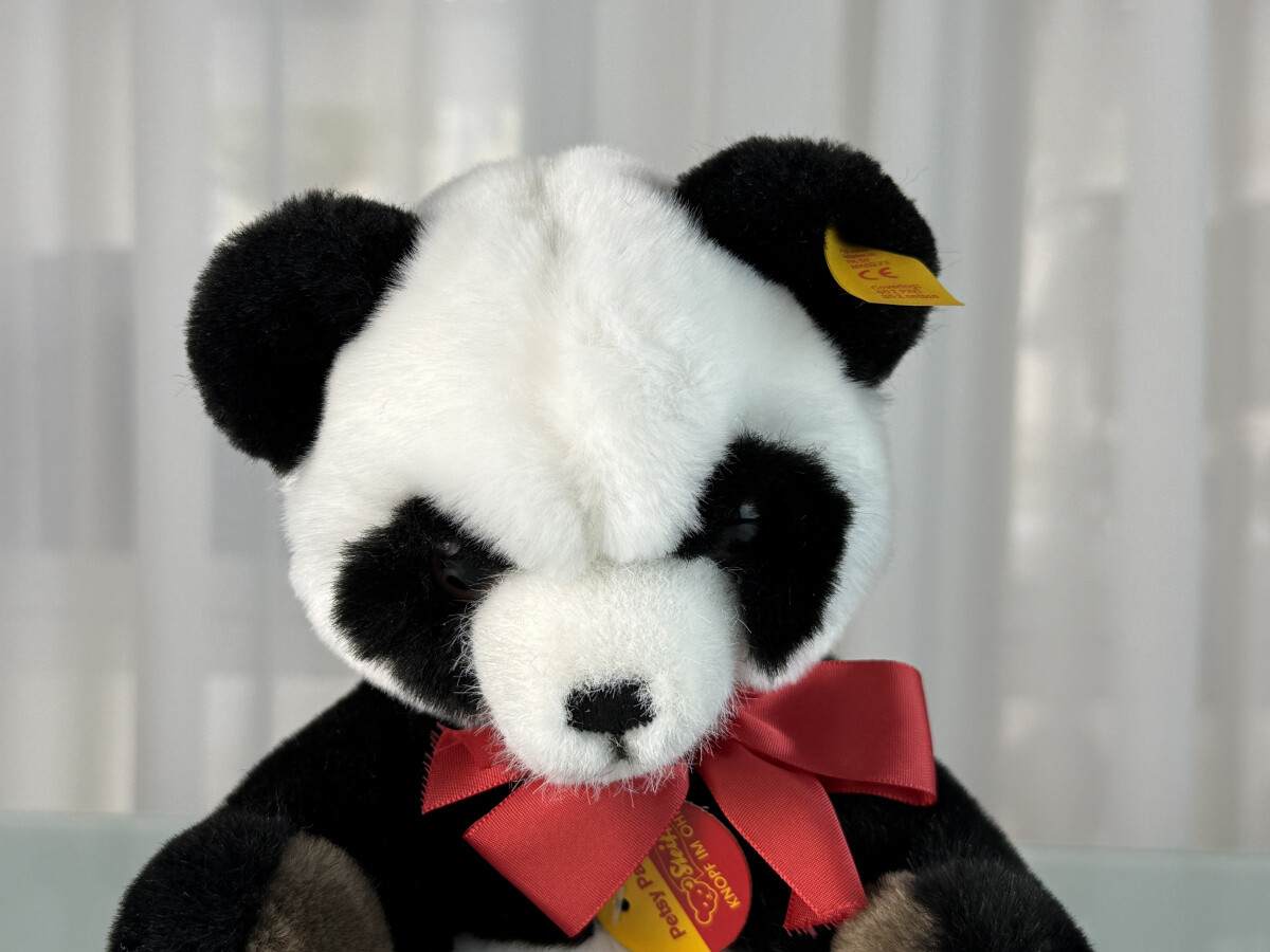 Steiff Tier 013454 Panda Petsy Bär 27 cm Top Zustand. | eBay