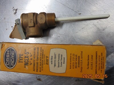 CASH ACME TYPE NCLX-5  3/4 X 3/4 210 F Relief Valve