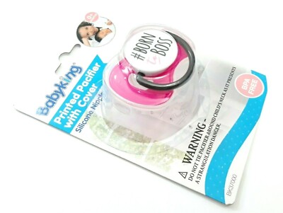 NEW BABY KING # BORN TO BOSS SOFT SILICONE PACIFIER 0+ MONTHS BPA FREE ...