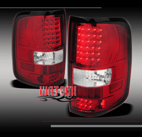 04-08 FORD F-150 STYLESIDE LED ALTEZZA TAIL BRAKE REAR LIGHTS RED/CLEAR 05 06 07 - Afbeelding 1 van 2