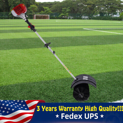 Gas Power 52CC Handheld Sweeper Broom Driveway Turf Artificial Grass Snow Clean