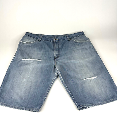 Vintage Levi's Silver Tab Baggy Shorts Mens 42 Blue Denim Stretch