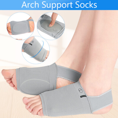 Pair Of Sports Arch Support Sleeves Flat Foot Support Socks Foot