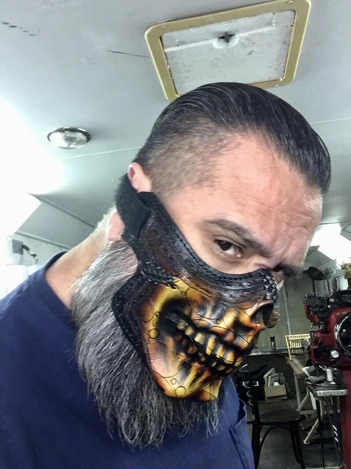 Custom Leather Riding Masks - Image 3 of 4