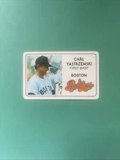 1981 Topps Carl Yastrzemski Perma Graphics Card 
