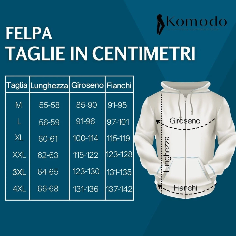 Felpa uomo militare invernale felpata maglia con zip e cappuccio tasche L XL 3XL - Immagine 2 di 4