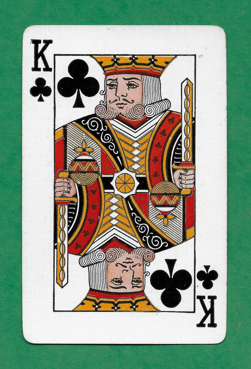 flowers playing card single swap king of clubs - 1 card | eBay