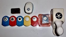 Paper Punches Geometry Scrapbook Punches Shapes  Copper Duck Stamp Lot of 9