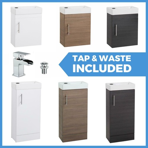 Bathroom Vanity Units & Basin Sink Cloakroom Floor & Wall Units ...