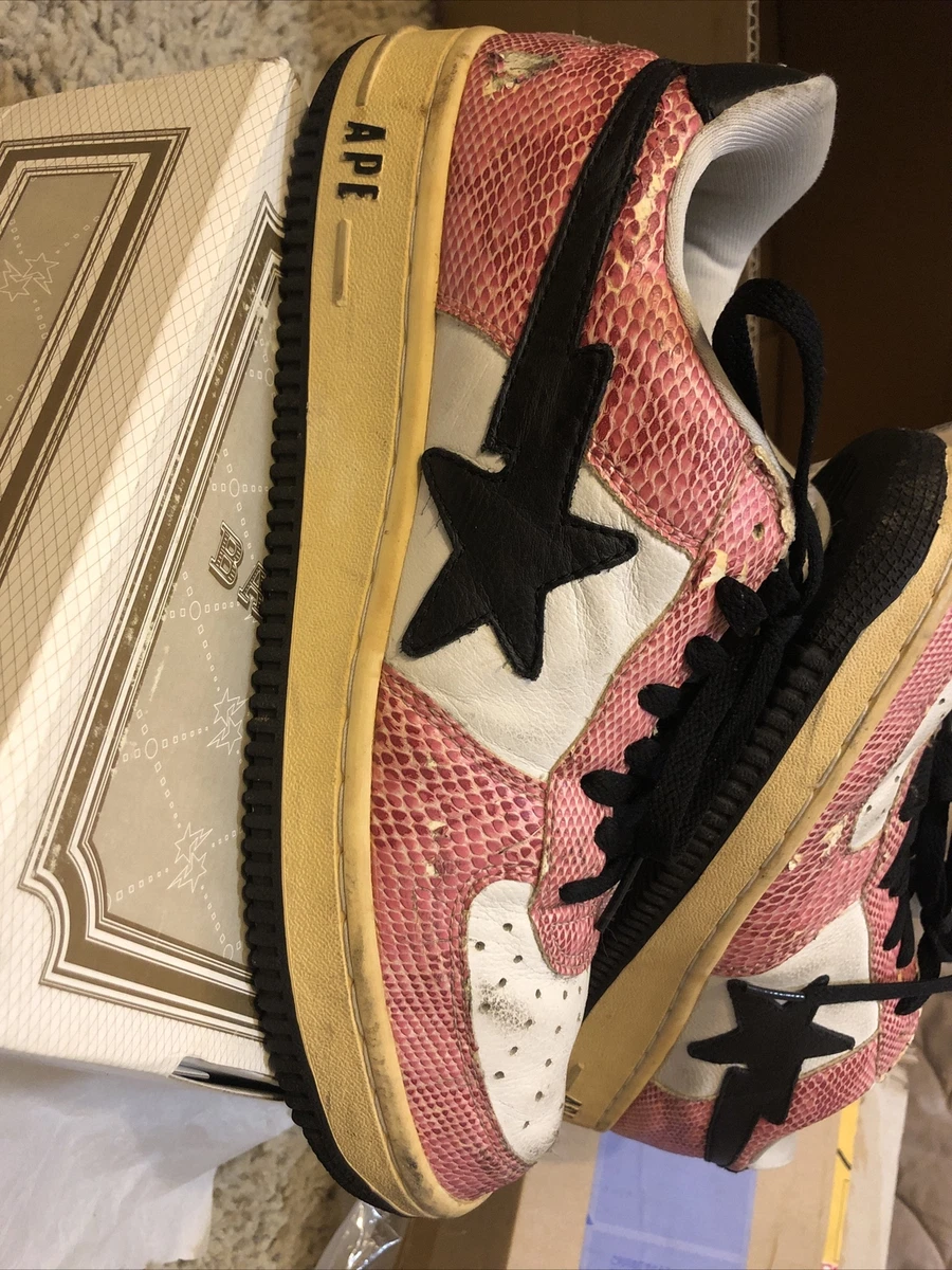 A BATHING APE Python snake design スニーカー 通販激安で人気
