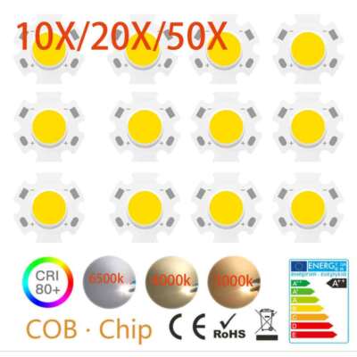 10/20/50stk LED COB Chip 3W.....12W Power Rund Länglich kaltweiß Warmweiß Lampe