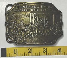 Vintage Tiffany Co Broadway NY Belt Buckle Union Central Pacific Railroad