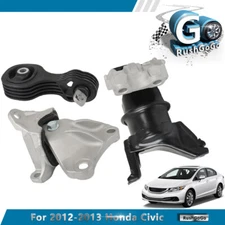 3PCS Engine Motor & Transmission Mount For 2012-2013 Honda Civic 1.8L Auto Trans