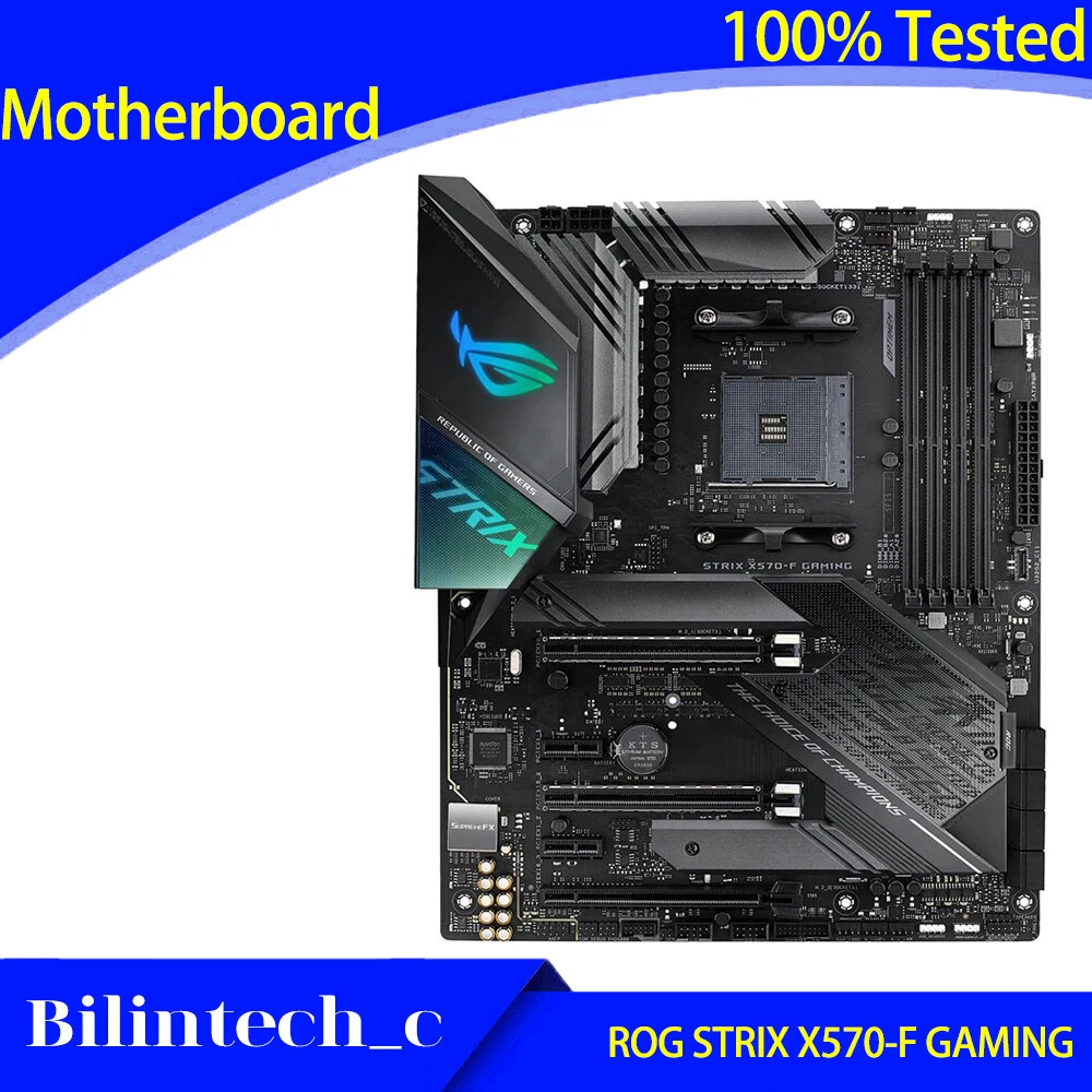 FOR ASUS ROG STRIX X570-F GAMING Motherboard Support 3700x/3600x DDR4 64GB AMD