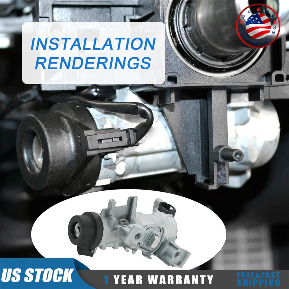 Ignition Switch Fit Audi R8 A3 VW Jetta Golf Rabbit With Lock Cylinder Key