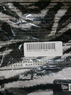 Supreme Box Logo New Era Beanie Zebra FW22 | eBay