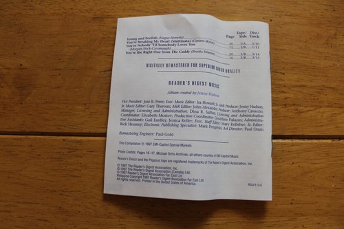 READERS DIGEST DEAN MARTIN THE CAPITOL YEARS CASSETTE LOT [NEW SEALED] RARE - Picture 3 of 6