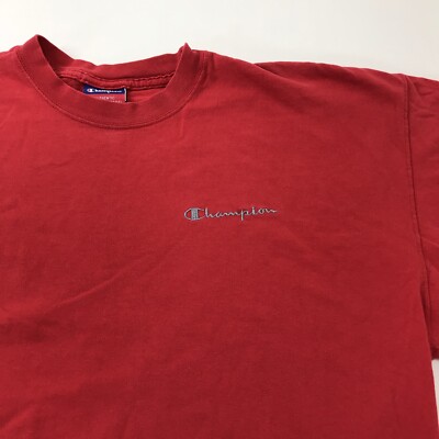 Vintage Champion Spellout T-Shirt Size Large Script Sun Fade Vintage Champion Spellout T-Shirt Size Large Script Sun Fade