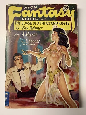 AVON FANTASY READER NO.7 The Curse of a Thousand Kisses by Sax Rohmer. VG-FN