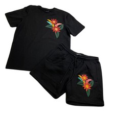 MENS 100 AUTHENTIC ROKU STUDIO 2P SET SIZE Large Short And T-Shirt Multicolor