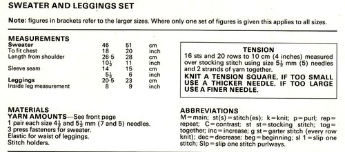 Jumper sweater pants knitting pattern babies copy 8 ply newborn - 6 months - Picture 3 of 3