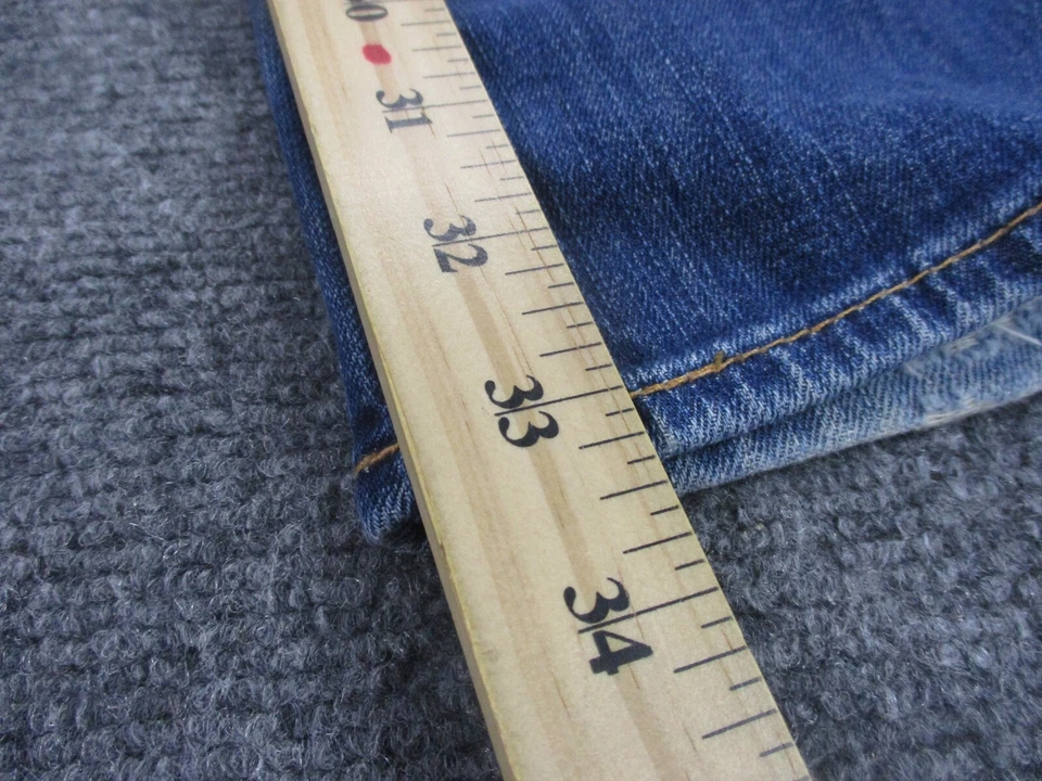 Jeans Big Star adulto 28 azul denim Liv bootcut desgastado desbotado casual feminino - Imagem 4 de 4