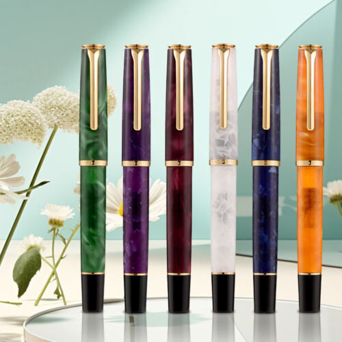 HongDian N12 Resin Füllfederhalter extra fein EF/F Feder Classic Pen Schreibfeder Geschenk - Bild 18 von 22