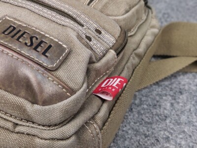 Vintage 90's Diesel spare parts Military Zip Pocket Canvas Vintage 90's Diesel spare parts Military Zip Pocket Canvas