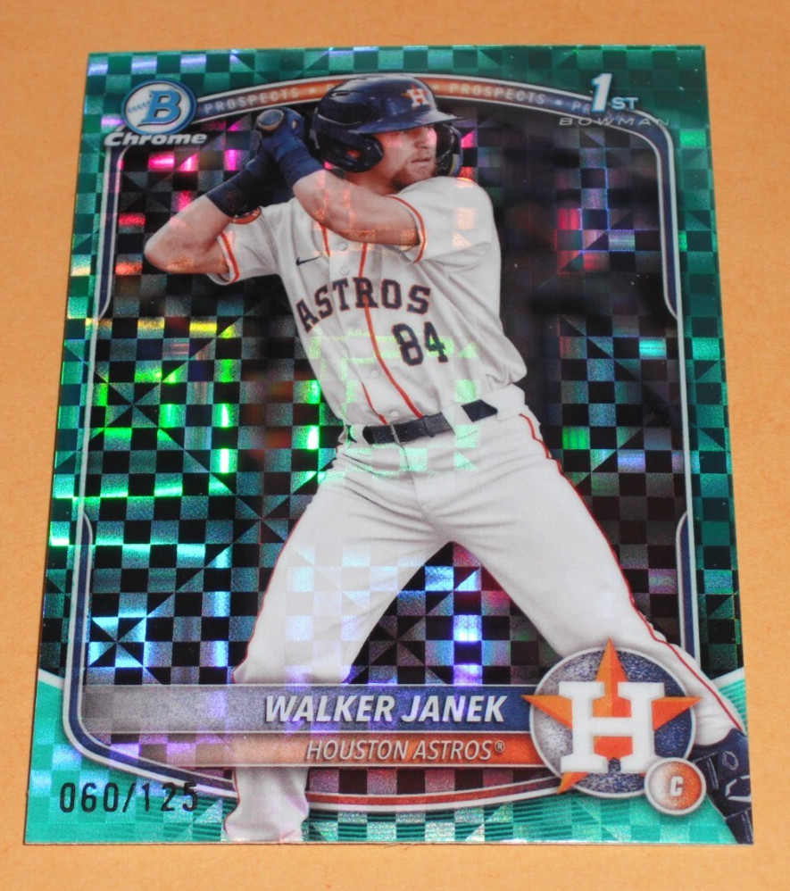2025 Bowman Chrome Prospect Walker Janek BCP-15 1st Bowman Aqua X-Fractor /125